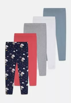Friboo 5 Pack - Leggings - Pantaloni - Multi-Coloured/Grey/White
