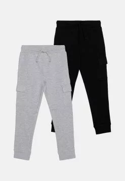 Friboo Unisex 2 Pack - Pantaloni De Trening - Grey/Black