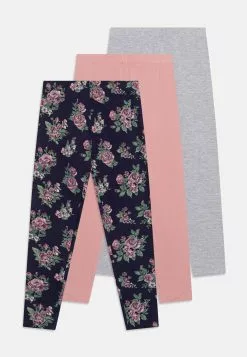 Friboo 3 Pack - Leggings - Pantaloni - Grey/Pink/Multi-Coloured