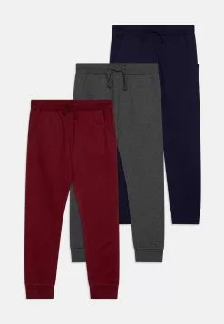 Friboo Unisex 3 Pack - Pantaloni De Trening - Blue/Grey/Dark Red