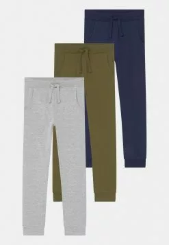 Friboo 3 Pack - Pantaloni - Grey/Khaki/Dark Blue