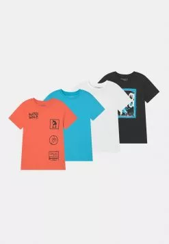 Friboo Unisex 4 Pack - Tricou Cu Imprimeu - Multi-Coloured