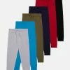 Friboo Unisex 6 Pack - Pantaloni De Trening - Multi-Coloured/Red /Blue