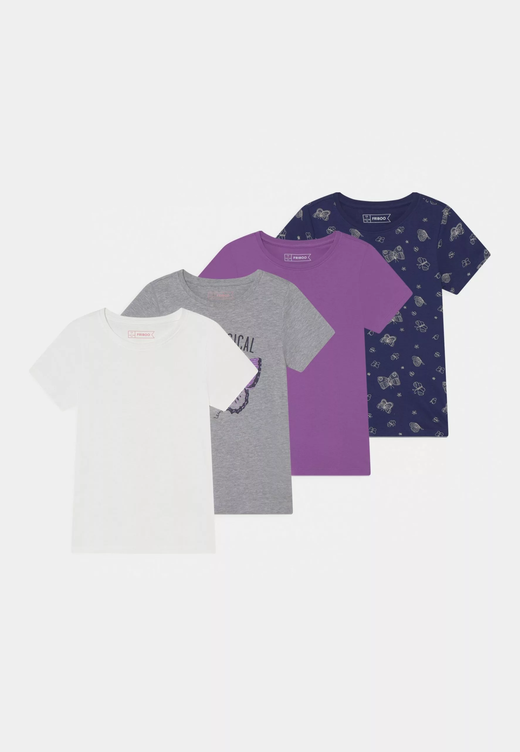 Friboo 4 Pack - Tricou Cu Imprimeu - Multi-Coloured